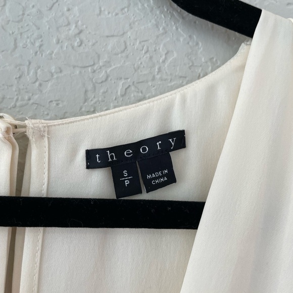 Theory Layered Ivory Silk Top - Picture 5 of 10